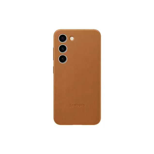 Samsung Galaxy S23 Leather Case Camel