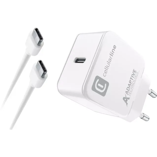 Cellularline USB-C Charger Kit Samsung 15W Weiß