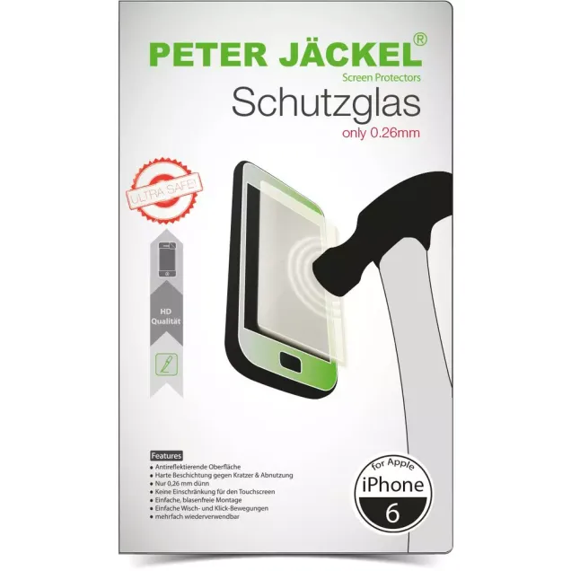 Peter Jäckel PETER JÄCKEL HD Glass Protector für Apple iPhone 6