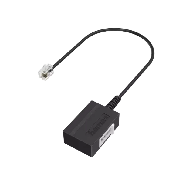 Hama Telefon-Adapter TAE-F-Buchse - Modular-Stecker 6p4c 0,2 m Schwarz