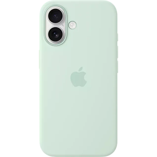 Apple Silikon Case iPhone 16 Aquamarin