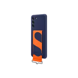 Samsung Galaxy S21 FE Silicone Cover Strap Navy