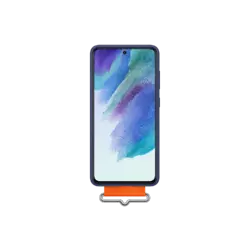 Samsung Galaxy S21 FE Silicone Cover Strap Navy