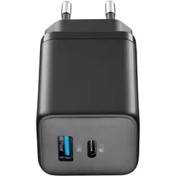 Cellularline USB Charger Multipower Micro 45W GaN 2 Ports PD Schwarz