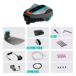 Gardena Mähroboter smart SILENO city 400 m² Set Grau