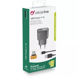 Cellularline USB Charger Kit 1A Micro-USB Weiß