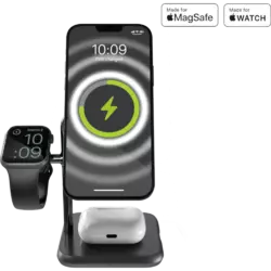 Zens 4-in-1 iPad + MagSafe Wireless Charging Station Schwarz