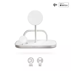 Zens 4-1 Wireless Charger 60W USB C Output White